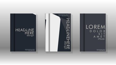 Soyut kitap kapağı düzeninin arka planı. Broşürler, dergiler, vektör şablonları vb. için. Modern tasarımlar Eps 10'da geometrik desenler oluşturur