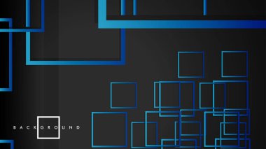 Vektör Modern Soyut Kareler Arka Planlar . siyah yeşil degrade ile. eps 10 şablonu