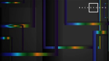 Modern Soyut Vektör Kutusu Arka Plan. renkli degrade şeritler ile. eps 10 şablonu