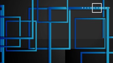 Vektör Modern Soyut Kareler Arka Planlar . siyah yeşil degrade ile. eps 10 şablonu