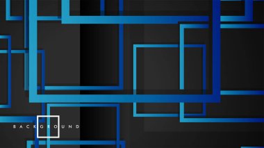 Vektör Modern Soyut Kareler Arka Planlar . siyah yeşil degrade ile. eps 10 şablonu