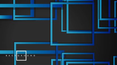 Vektör Modern Soyut Kareler Arka Planlar . siyah yeşil degrade ile. eps 10 şablonu