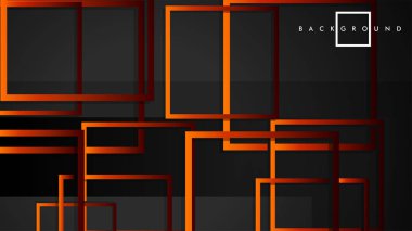 Vektör Modern Soyut Kareler Arka Planlar . siyah kırmızı turuncu degrade ile. eps 10 şablonu