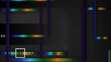 Modern Soyut Vektör Kutusu Arka Plan. renkli degrade şeritler ile. eps 10 şablonu