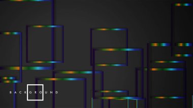 Modern Soyut Vektör Kutusu Arka Plan. renkli degrade şeritler ile. eps 10 şablonu