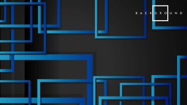 Vektör Modern Soyut Kareler Arka Planlar . siyah yeşil degrade ile. eps 10 şablonu