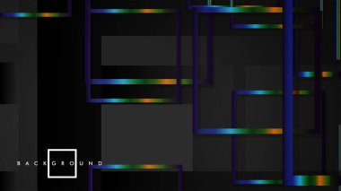 Modern Soyut Vektör Kutusu Arka Plan. renkli degrade şeritler ile. eps 10 şablonu