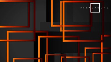 Vektör Modern Soyut Kareler Arka Planlar . siyah kırmızı turuncu degrade ile. eps 10 şablonu