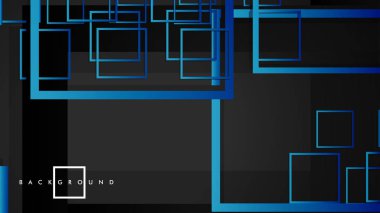 Vektör Modern Soyut Kareler Arka Planlar . siyah yeşil degrade ile. eps 10 şablonu