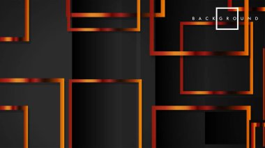 Vektör Modern Soyut Kareler Arka Planlar . siyah ve metal renk degradesi ile. eps 10 şablonu