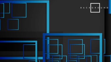 Vektör Modern Soyut Kareler Arka Planlar . siyah yeşil degrade ile. eps 10 şablonu