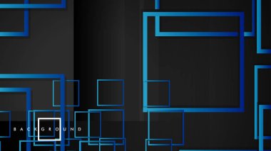 Vektör Modern Soyut Kareler Arka Planlar . siyah yeşil degrade ile. eps 10 şablonu