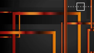 Vektör Modern Soyut Kareler Arka Planlar . siyah ve metal renk degradesi ile. eps 10 şablonu