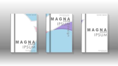 Kurumsal iş yıllık rapor kitap kapağı broşür el ilanı posteri için soyut düşük daire şekil arka plan. Eps10 vektör şablonu