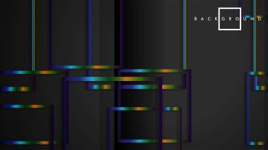 Modern Soyut Vektör Kutusu Arka Plan. renkli degrade şeritler ile. eps 10 şablonu