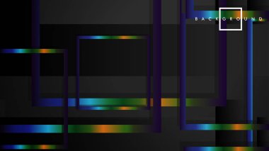 Modern Soyut Vektör Kutusu Arka Plan. renkli degrade şeritler ile. eps 10 şablonu