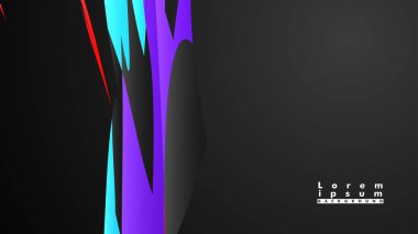 Renkli geometrik arka planlar. Basit form kompozisyonu. Eps10 vektör şablonu