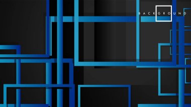 Vektör Modern Soyut Kareler Arka Planlar . siyah yeşil degrade ile. eps 10 şablonu