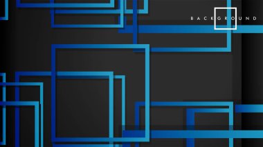 Vektör Modern Soyut Kareler Arka Planlar . siyah yeşil degrade ile. eps 10 şablonu