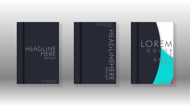 Kurumsal iş yıllık rapor kitap kapağı broşür el ilanı posteri için soyut düşük daire şekil arka plan. Eps10 vektör şablonu