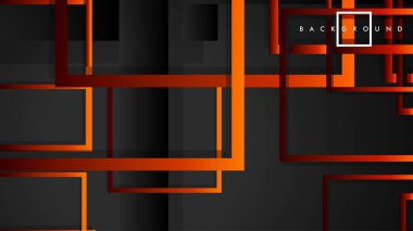 Vektör Modern Soyut Kareler Arka Planlar . siyah kırmızı turuncu degrade ile. eps 10 şablonu