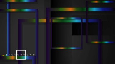 Modern Soyut Vektör Kutusu Arka Plan. renkli degrade şeritler ile. eps 10 şablonu