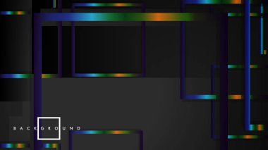 Modern Soyut Vektör Kutusu Arka Plan. renkli degrade şeritler ile. eps 10 şablonu