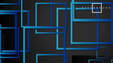 Vektör Modern Soyut Kareler Arka Planlar . siyah yeşil degrade ile. eps 10 şablonu