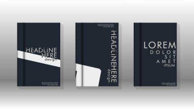 Soyut kitap kapağı düzeninin arka planı. Broşürler, dergiler, vektör şablonları vb. için. Modern tasarımlar Eps 10'da geometrik desenler oluşturur