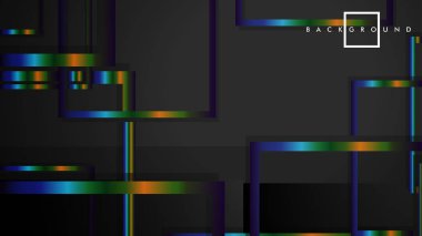 Modern Soyut Vektör Kutusu Arka Plan. renkli degrade şeritler ile. eps 10 şablonu