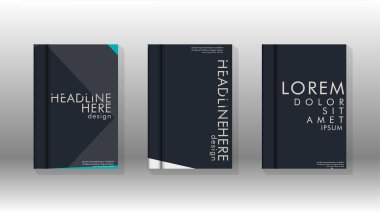 Soyut kitap kapağı düzeninin arka planı. Broşürler, dergiler, vektör şablonları vb. için. Modern tasarımlar Eps 10'da geometrik desenler oluşturur
