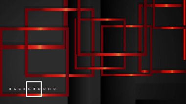 Vektör Modern Soyut Kareler Arka Planlar . siyah ve kırmızı metal renk degradesi ile. eps 10 şablonu