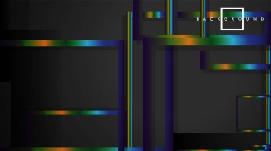 Modern Soyut Vektör Kutusu Arka Plan. renkli degrade şeritler ile. eps 10 şablonu