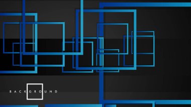 Vektör Modern Soyut Kareler Arka Planlar . siyah yeşil degrade ile. eps 10 şablonu