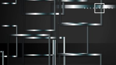 Modern Soyut Vektör Kutusu Arka Plan. beyaz degrade şeritler ile. eps 10 şablonu