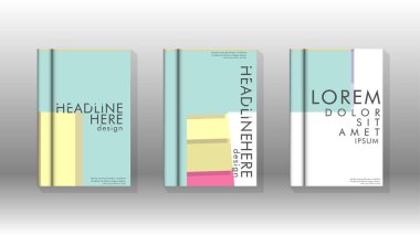 Kapak kitabı kavramı soyut geometrik arka plan renk ve şekillerin bir kombinasyonu ile