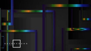 Modern Soyut Vektör Kutusu Arka Plan. renkli degrade şeritler ile. eps 10 şablonu