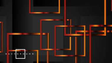 Vektör Modern Soyut Kareler Arka Planlar . siyah ve metal renk degradesi ile. eps 10 şablonu