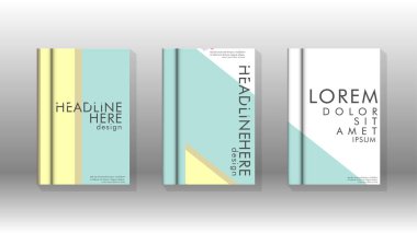 Kapak kitabı kavramı soyut geometrik arka plan renk ve şekillerin bir kombinasyonu ile