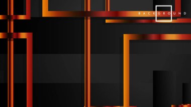 Vektör Modern Soyut Kareler Arka Planlar . siyah ve metal renk degradesi ile. eps 10 şablonu