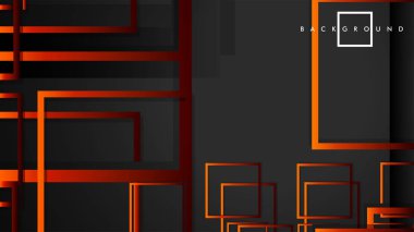 Vektör Modern Soyut Kareler Arka Planlar . siyah kırmızı turuncu degrade ile. eps 10 şablonu