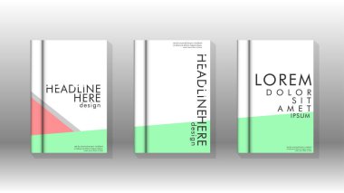 Kapak kitabı kavramı soyut geometrik arka plan renk ve şekillerin bir kombinasyonu ile