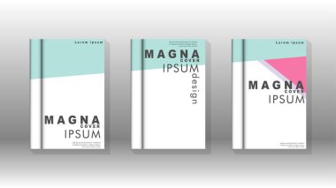 Kapak kitabı kavramı soyut geometrik arka plan renk ve şekillerin bir kombinasyonu ile