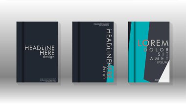 Soyut kitap kapağı düzeninin arka planı. Broşürler, dergiler, vektör şablonları vb. için. Modern tasarımlar Eps 10'da geometrik desenler oluşturur