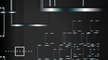 Modern Soyut Vektör Kutusu Arka Plan. beyaz degrade şeritler ile. eps 10 şablonu