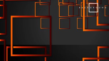 Vektör Modern Soyut Kareler Arka Planlar . siyah kırmızı turuncu degrade ile. eps 10 şablonu