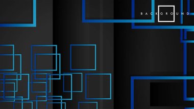 Vektör Modern Soyut Kareler Arka Planlar . siyah yeşil degrade ile. eps 10 şablonu