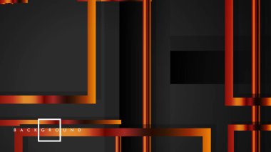 Vektör Modern Soyut Kareler Arka Planlar . siyah ve metal renk degradesi ile. eps 10 şablonu