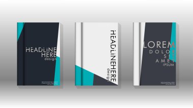 Soyut kitap kapağı düzeninin arka planı. Broşürler, dergiler, vektör şablonları vb. için. Modern tasarımlar Eps 10'da geometrik desenler oluşturur