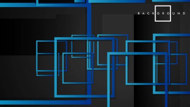 Vektör Modern Soyut Kareler Arka Planlar . siyah yeşil degrade ile. eps 10 şablonu